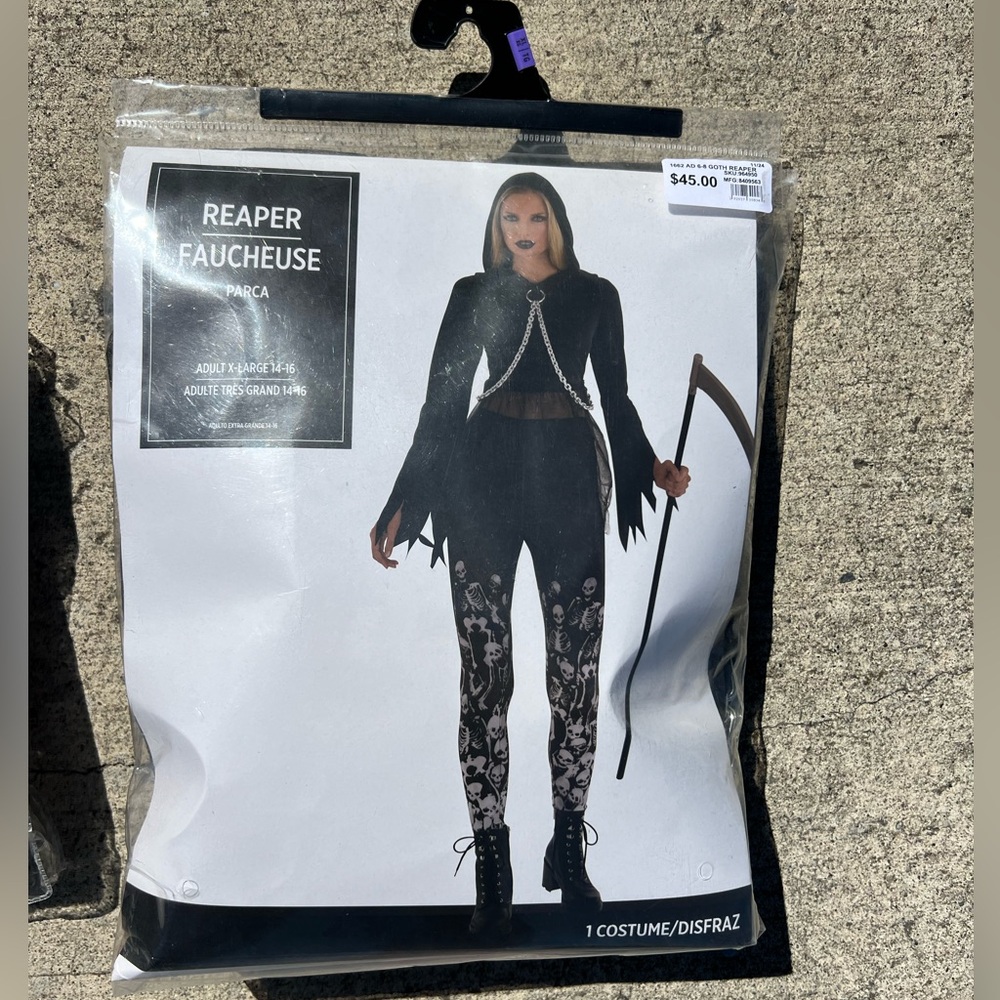 Reaper fauchese adult costume XL